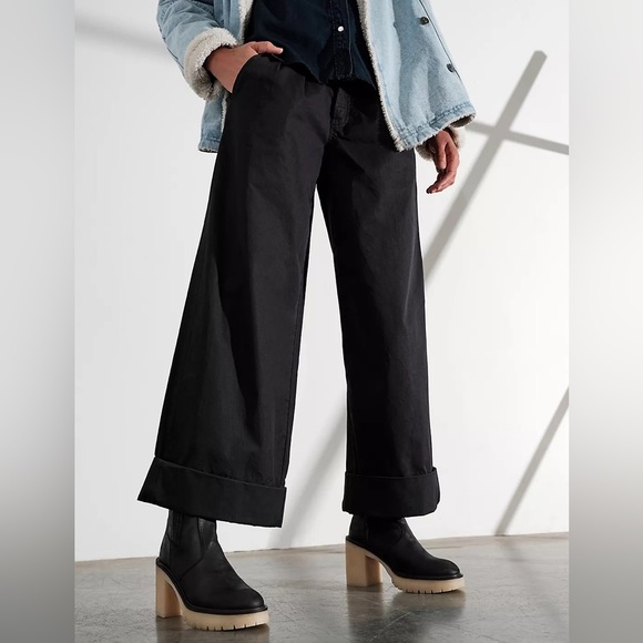 NWT Free People James Chelsea Black Boots Chunky Feels Ankle Booties 38.5 US 8.5 - Picture 3 of 16